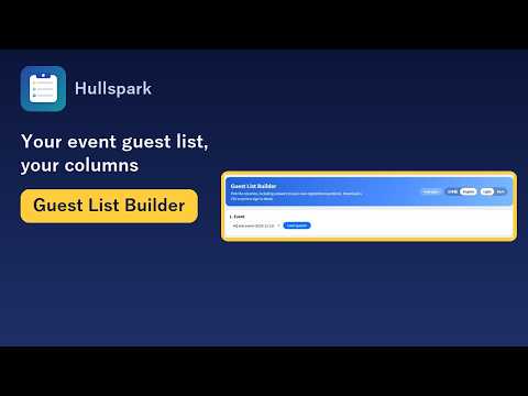 Guest List Builder demo video thumbnail
