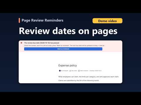 Page Review Reminders デモ動画のサムネイル